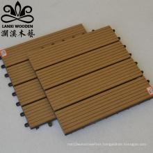 WPC Decking Tiles Low-maintenance Easy-to-install DIY Tiles Outdoor HDPE Engineered Flooring
